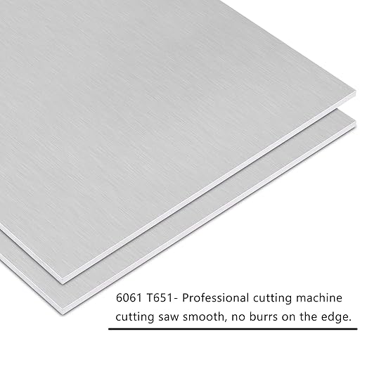 Welding Kit - 4Pack 6061 T651 Aluminum Sheet Metal 4" X 8" X 1/8 Inch Flat Plain Aluminum Plate Weld Practice kit for MIG, TIG, Stick, Arc, Gas and Brazing, Welding Practice kit for Beginners
