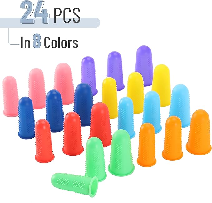 Mr. Pen- Hot Glue Gun Finger Protectors, 24 pcs, Silicone Thimble Finger Guard for Hot Glue