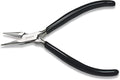 The Beadsmith Chain Nose Pliers – Serrated – Extra Fine Tips – 4.5 inches (114mm) – PVC Grip Handle with Double Leaf Springs – Jewelry Making Tool for Creating Bracelets, Earrings and Necklaces