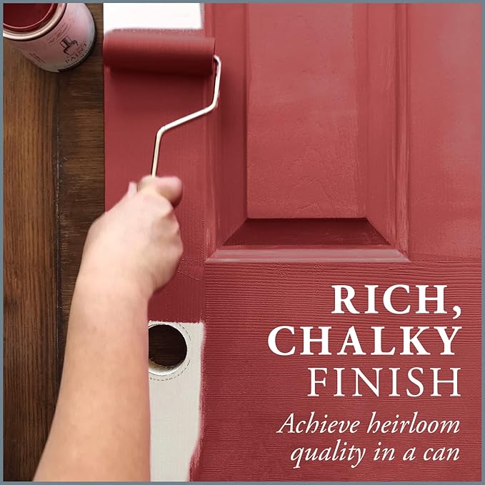AMY HOWARD AT HOME Chalk-Based One Step Paint for Furniture, Cabinetry, Decor, Finish, and More | No Stripping, Sanding, or Priming | Dark Base | 32 Ounce | Charm School
