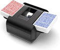 Automatic Card Shuffler Machine for 1–2 Decks, USB-C Rechargeable, Heavy Duty, Low Noise, Portable – Works with UNO, Phase 10, Skip-Bo, Blackjack, Standard Playing Cards & More