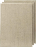 Senso Clear Primed Linen Panels - 8x8-3 Pack of Panels for Painting Oils, Acrylics, Pastels and More