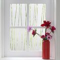 Finnez Window Privacy Film Decorative Frosted Window Cling Privacy Film for Glass, Non-Adhesive Heat Anti-UV for Home Office Living Room, Irregular Stripe Patterns, 11.8 x 78.7 Inches
