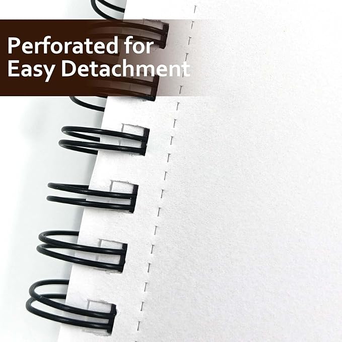 9x12 Inch Sketch Book, Sketch Pad, 100 Sheets (68 lb/100gsm), Spiral Bound Artist for Artist Pro & Amateurs | Marker Art, Colored Pencil, Charcoal for Sketching