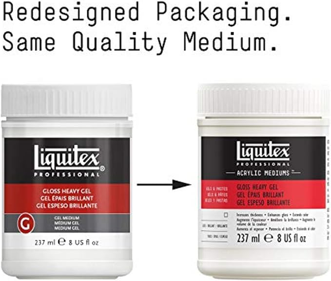 Liquitex Professional Gloss Heavy Gel Medium, 237ml (8-oz)