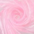 MECCANIXITY Iridescent Sheer Organza Fabric, 2 Yards x 59 Inches Solid Holographic Shiny Fabric Organza Cloth for Wedding, Curtains, Costume, Photo Background, Pink