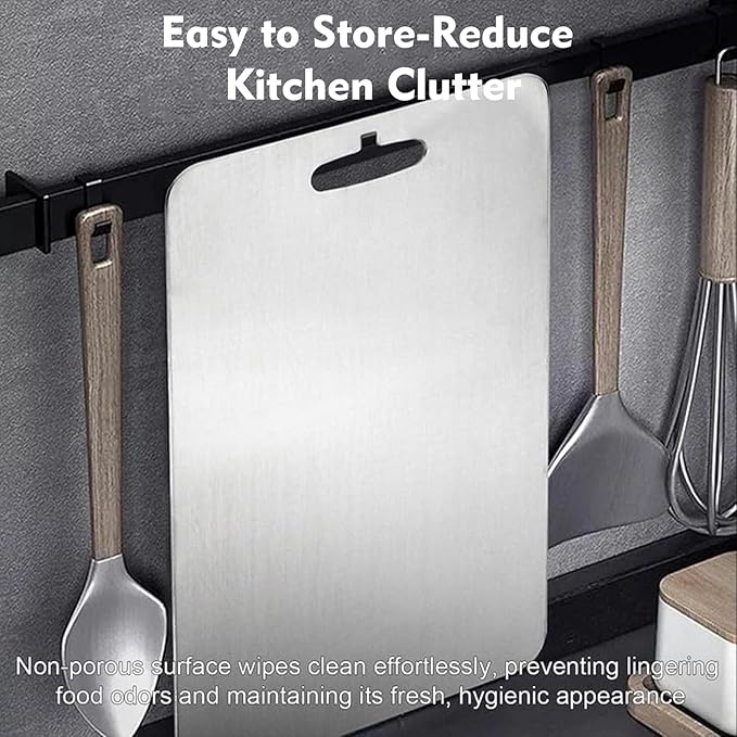 Titanium Cutting Board - 2 pack Titanium Cutting Boards for Kitchen,Double Sided Titanium Cutting Mat（7.67 * 11.81in）