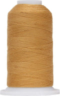 Threadart Polyester All-Purpose Sewing Thread - 600m - 50S/3 - Light Gold