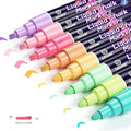 Pastel Chalk Markers Erasable for Chalkboard, Liquid Chalk Marker 8 Colors with 6mm Reversible Bullet & Chisel Tip, Dust Free Chalk Pens for Window, Blackboard, Whiteboard, Calendar, Mirror, Glass