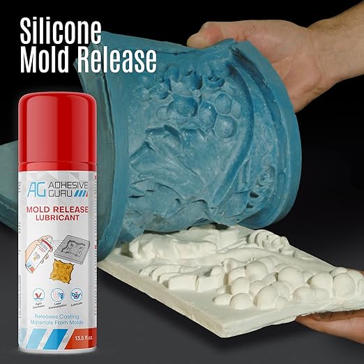 Silicone Mold Release Spray (13.5 fl oz / 400ml) Release Agent for Epoxy Resin, Candle & All Molds | Smooth, Non-Stick Lubricant for Easy Removal | 1 Pack