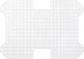 MECCANIXITY 4Pcs Plastic Mesh Canvas Sheet 6 Count 26.4 cm/ 10.4" for Crochet Bag Making Blank Canvas for Embroidery Needlepoint, Bag, Knit Crochet Mesh, White