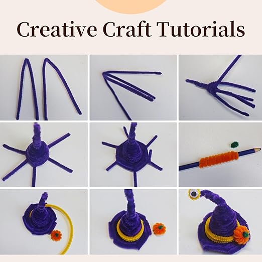 Craft Pipe Cleaners, 1000 pcs 20 Vibrant Colors, 12 Inch Chenille Stems – Perfect for DIY Craft Projects, Creative Art by z.j.z.b. Studios