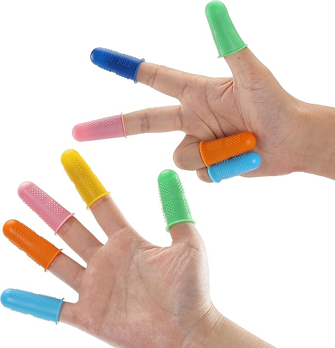 Mr. Pen Hot Glue Gun Silicone Finger Protectors, 24 pcs, Pastel Colors Finger Tips and Grip