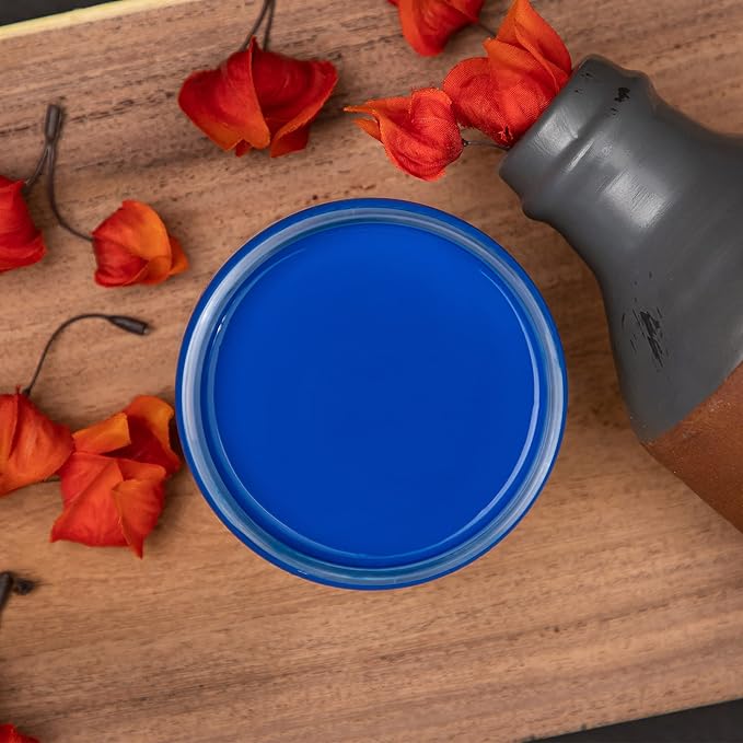 Dixie Belle Paint Company Chalk Finish Furniture Paint - Cobalt Blue (16oz) - Matte Vibrant Blue Chic Chalk Mineral DIY Furniture Paint