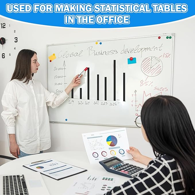 Magnetic Tape Roll Thin Strips, 0.39 Inch x 66 Feet Magnetic Board Dividers Whiteboard Graphic Decorative Tape Marking Line for Classroom Office Art Accessories(Black)