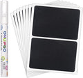 ONUPGO 20 Pack Chalkboard Labels, 4" X 6" Reusable Blackboard Stickers, Waterproof Chalkboard Sticker for Jars, Parties Decoration, Craft Rooms, Weddings, Storage, Organize Your Home & Kitchen