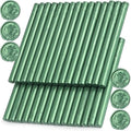 Pine Green Wax Seal Sticks, 30pcs Sealing Wax Sticks, HOSEALING Glue Gun Wax Seal Sticks for Wax Seal Stamp, Premium Sealing Wax for Wedding Invitations, Letter, Envelope (Mini Size)