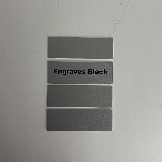 Blank Metal Plates for Laser Engraving - 4 Pack | Aluminum Sheets 0.020" Thick | CO2, Diode, Fiber Laser Compatible | Multiple Sizes & Colors (Silver (engraves black), 4.25x6.25 inch)