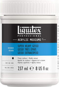 Liquitex Professional Gesso Surface Prep Medium, 237ml (8.0 oz), Super Heavy