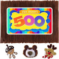 GAGANIU 500pcs Pipe Cleaners, Pipe Cleaners for Crafts, Craft Supplies Multicolor Chenille Stems for Art&Craft Christmas DIY Projects(Brown)
