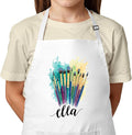 Unisex Kids Apron with Custom Name – Perfect for Painting, Crafts, and Fun Great Christmas Gift or Stocking Stuffer for Kids