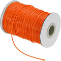 MECCANIXITY Waxed Cord 1.5mm Waxed Thread 87 Yard Wax String Leather Cord for Bracelet Making, Necklaces, Beading, Jewelry Making and DIY Crafts(Orange)