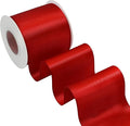 Red Satin Ribbon 3 Inch X 15 Yards Solid Color Double Faced Ribbons Perfect for Crafts Wedding Decor Bow Making Arts Sewing and More