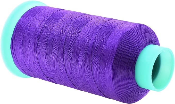 Mandala Crafts Bonded Nylon Thread Violet Heavy Duty Sewing Threads - 1100 YDs Size 92 280D T90 Tex 90 Thread for Leather Jeans Weaving Outdoor Marine Upholstery Threads