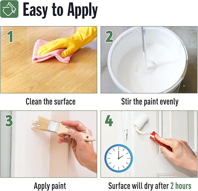 DWIL Matte Finish Furniture Paint - 5 Oz Wood Paint for Cabinets, Doors, Tables, and Dressers Refinishing - Water-Based, Non-Toxic & Odorless, Easy to Apply(Olive Green)-Trial Pack