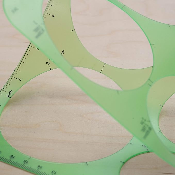 Pacific Arc Template: Large Circle Master, 11 Circles, 1.5" to 3.5" 8.5" x 11"