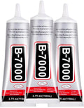 3.7oz B7000 Rhinestone Clear Glue for Jewelry Making, 110 ml Multipurpose Adhesive Jewlery Glue for Fabric, Tumblers, Rhinestones DIY Crafts, Nail Art, Makeup, Shoes, Cell Phones, Tablet, Wood