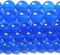 6MM Natural Purplish Blue Chalcedony Stone Beads Crystal Energy Round Loose Beads for Jewelry Making Bracelet 120pcs 2 Strands 32"