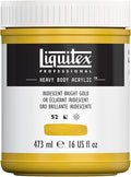 Liquitex Professional Heavy Body Acrylic Paint, 16-oz (473ml) Pot, Iridescent Bright Gold