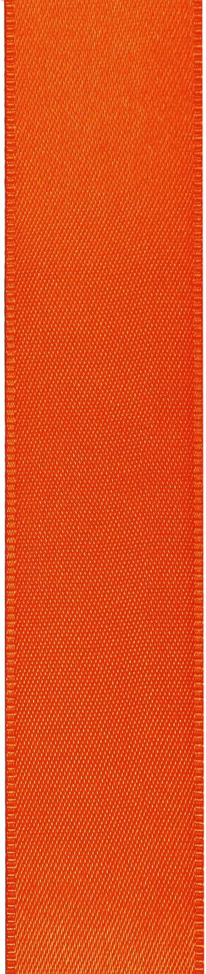 LIUYAXI Torrid Orange Double Faced Satin Ribbon, 3/8" X Continuous 25 Yards, Ribbons Perfect for Gift Wrapping Bows Bouquet Wedding Decor DIY Craft and More