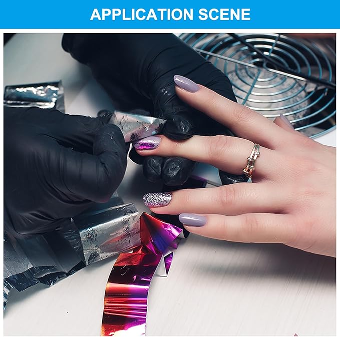 PATIKIL 2"x400Ft Hot Stamping Foil Paper, Heat Transfer Hot Stamping Paper Foil Roll for Leather DIY Logo Decor Craft Gift Package Scrapbook Card, Light Blue