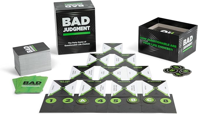 Party Game - The Game of Questionable Life Choices - Adult Card Game for White Elephant Parties and Board Games Night with Your Friends