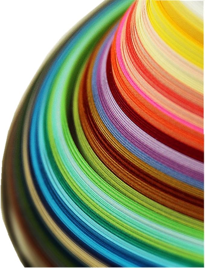 IMISNO Paper Quilling Strips Set 1040 Strips 26 Colors (3/5/7/10mmx38cm,Pack of 4 Sets)