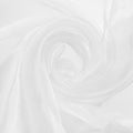 MECCANIXITY Iridescent Sheer Organza Fabric, 10 Yards x 59 Inches Solid Holographic Shiny Fabric Organza Cloth for Wedding, Curtains, Costume, Photo Background, White
