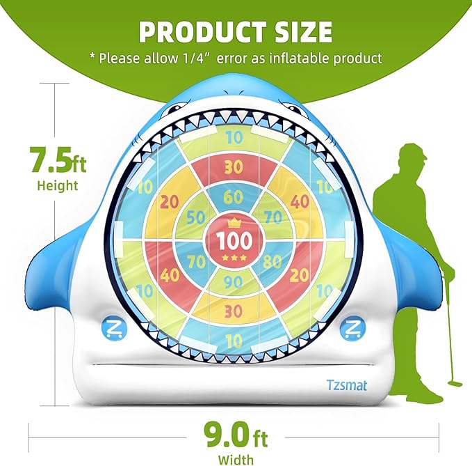 Inflatable Golf Game Set, Outdoor & Beach Golf, Party Darts and Indoor Darts for Backyard, Camping & Outdoor Parties – Ultimate Sports & Recreation Gear for Family