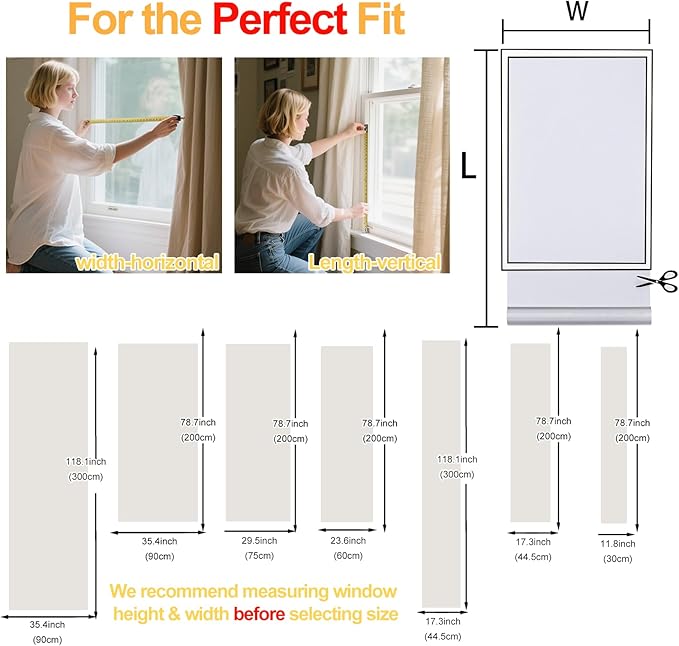 Window Privacy Film Decorative for Front Door, Bathroom Static Cling Stained Glass Sticker Opaque Heat Control UV Blocking Non-Adhesive for Home Windows, Damask