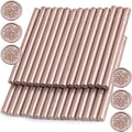 Champagne Gold Wax Seal Sticks, 30pcs Sealing Wax Sticks, HOSEALING Glue Gun Wax Seal Sticks for Wax Seal Stamp, Premium Sealing Wax for Wedding Invitations, Letter, Envelope (Mini Size)