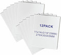 12 Pack Foam Core Board, ZJCEASER 11 x 14 White Poster Board, 3/16" Thickness Sign Board Craft Foam Sheet for Signboards, School Projects, University Displays, College Events, Arts & Crafts, Framing