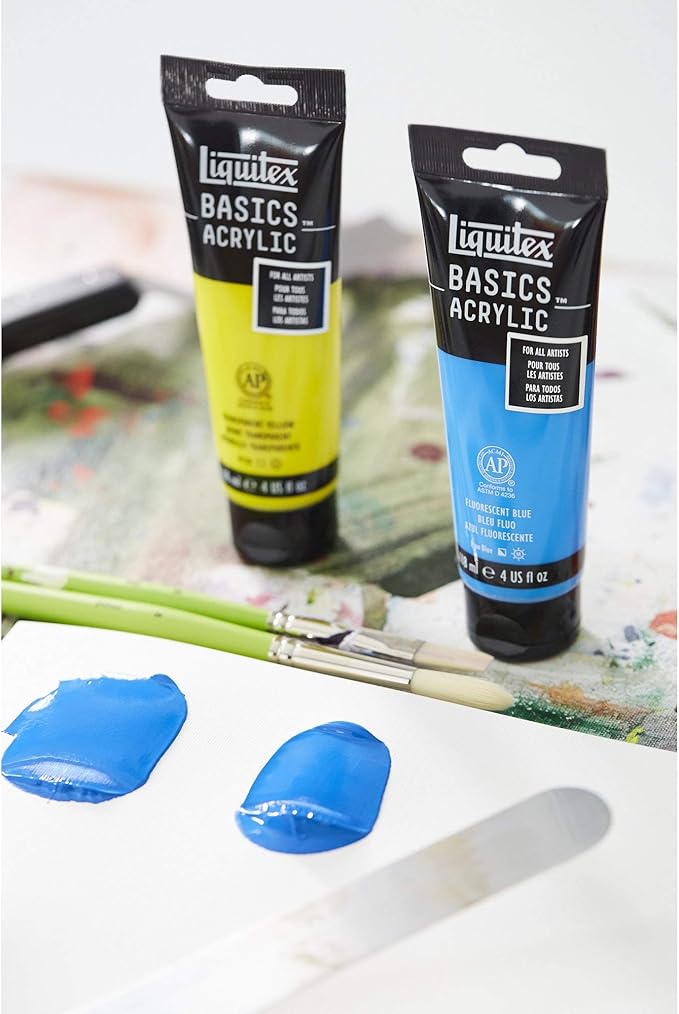 Liquitex BASICS Acrylic Paint, 118ml (4-oz) Tube, Fluorescent Pink