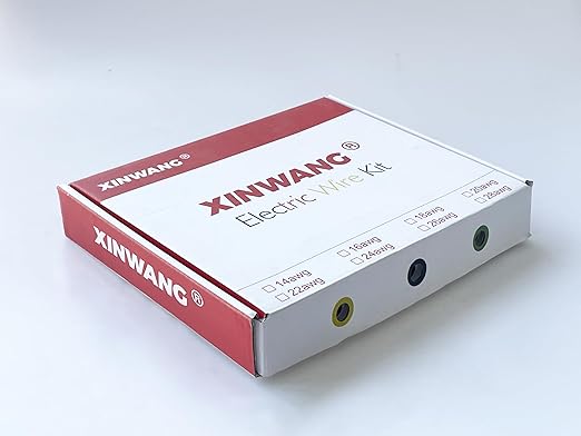24 Gauge Electrical Wire,24 awg Wire-XINWANG 24 Gauge Stranded Tinned Copper Wire with PVC Insulation(OD:1.4 mm) 6 Colors,33ft Each, Hook Up Wire Kit