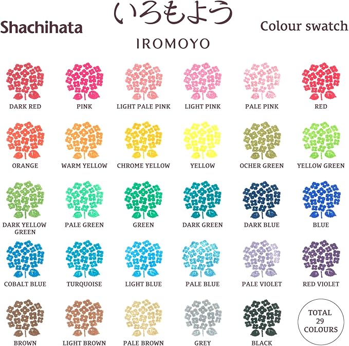 IROMOYO Stamp PAD, Traditional Japanese Ink Colour, Oil-Based Ink pad - Dark Blue