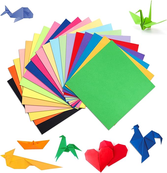 Granhoolm 300 Sheets Origami Paper,20 Colors Origami Paper 8x8,Double Sided Color Oragami Papers for Paper Artists,Craft Enthusiasts,Kids DIY School Arts Crafts