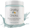 Chalky Chicks All-in-One Chalk Paint for Furniture or Cabinet - 16Fl Oz -Matte Finish Cancun Blue (Light Blue) for Metal, Wood Furniture Paint - No Sanding All-in-One for Home Decor & Crafts, USA Made