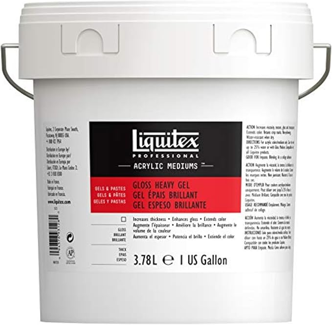 Liquitex Professional Gloss Heavy Gel Medium, 3.78L (128-oz)