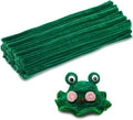 kdafio 120 Pcs Dark Green Pipe Chenille Stems, Chenille Stems Pipe Cleaners Long Craft Pipe Cleaners Pipe Cleaners for Hair Locs Beginner Creative Crafts Christmas Decorations