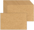 100 Pack 4x6 Kraft Blank Cardstock Paper - Card Stock for Printer Postcards, Photo Paper Invitations, Greeting, Notes, Thank You, Index Cards - Plain for Writing, Stamping, Printing, Art, DIY Making